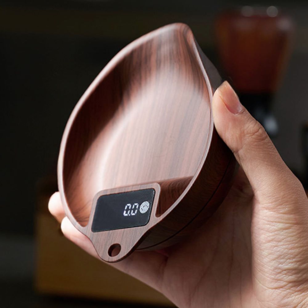 Coffee Bean And Tea Leaf - Digitale LED-Kaffeewaage mit Präzisions-Touch-Sensor, Rutschfester Basis
