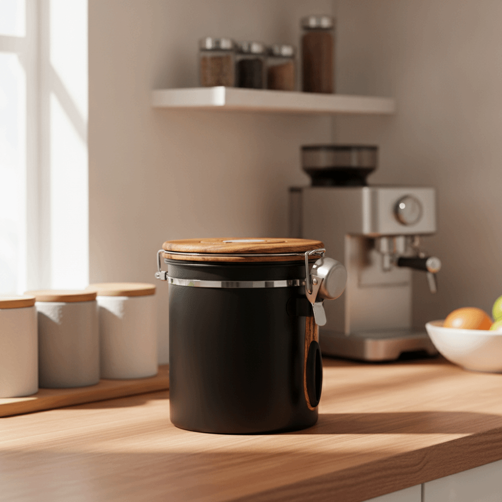 Coffee Bean And Tea Leaf - Kaffeebohnen-Aufbewahrungstank aus Edelstahl 304, luftdicht, mit