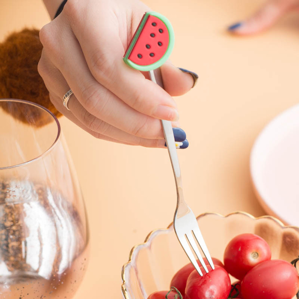 Coffee Tea Spoon - Niedliches Edelstahl-Besteck Dessert-Küchenwerkzeug Zucker-Eiscreme-Obstgabel Rührlöffel Teelöffel