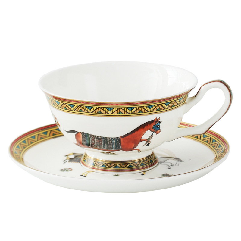 Coffee Tea Spoon - Porzellan Teetasse und Untertasse Set mit