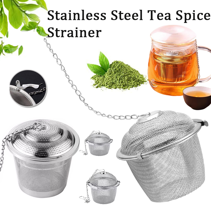 1-2Pcs Edelstahl Tee Gewürz Si – Tea Strainer Mesh Bewertung und Preis