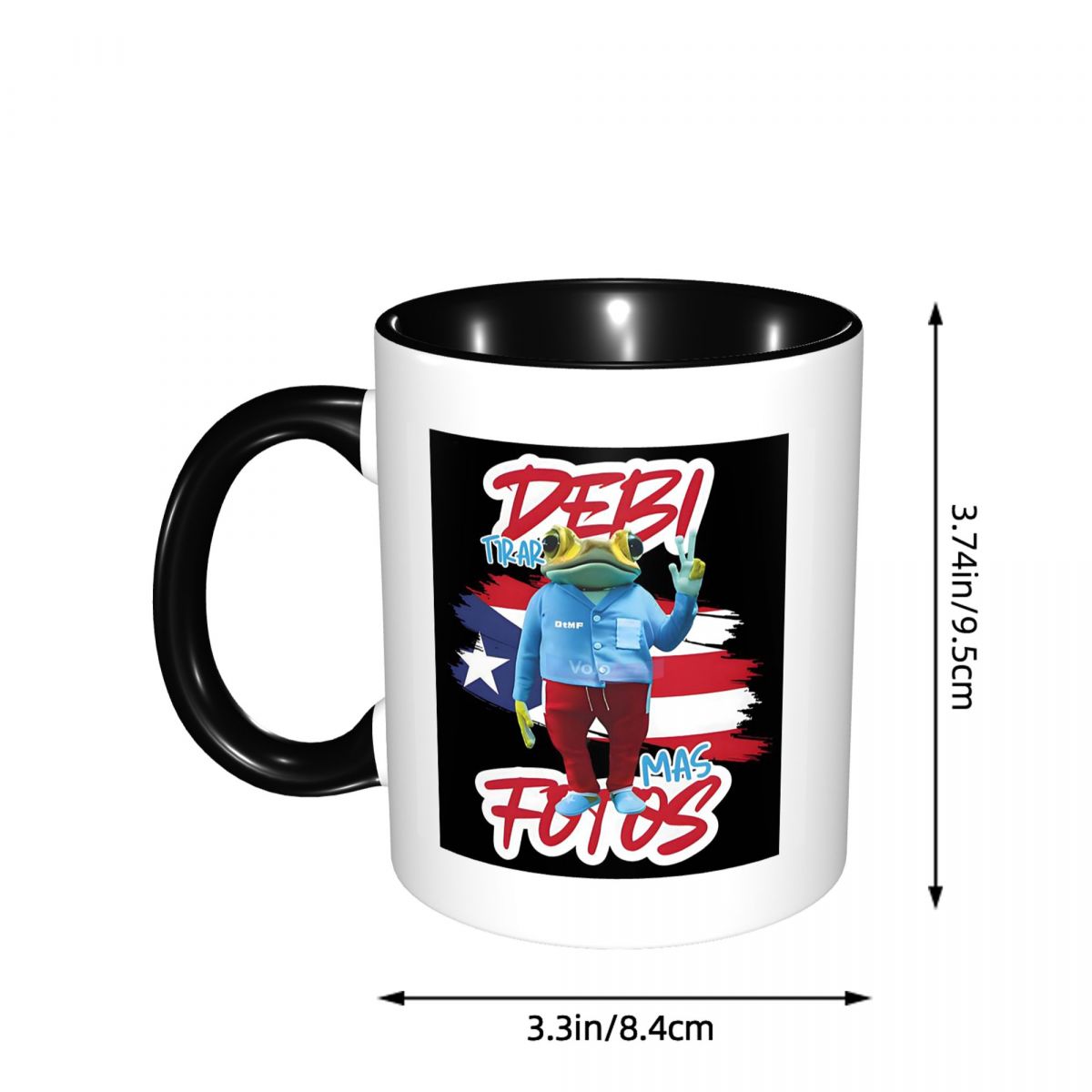 Bad Bunny DTMF Debi Tirar Mas  – Coffee Tea Cup Foto Bewertung und Preis