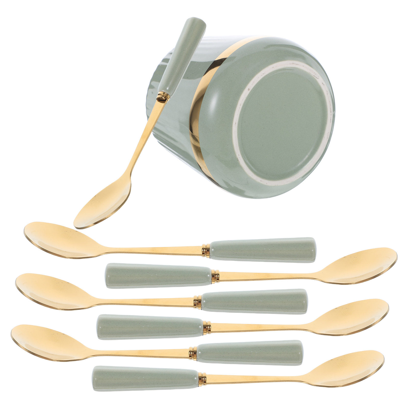 7-teiliges Kaffeelöffel-Set, M – Coffee Tea Sugar Set Bewertung und Preis