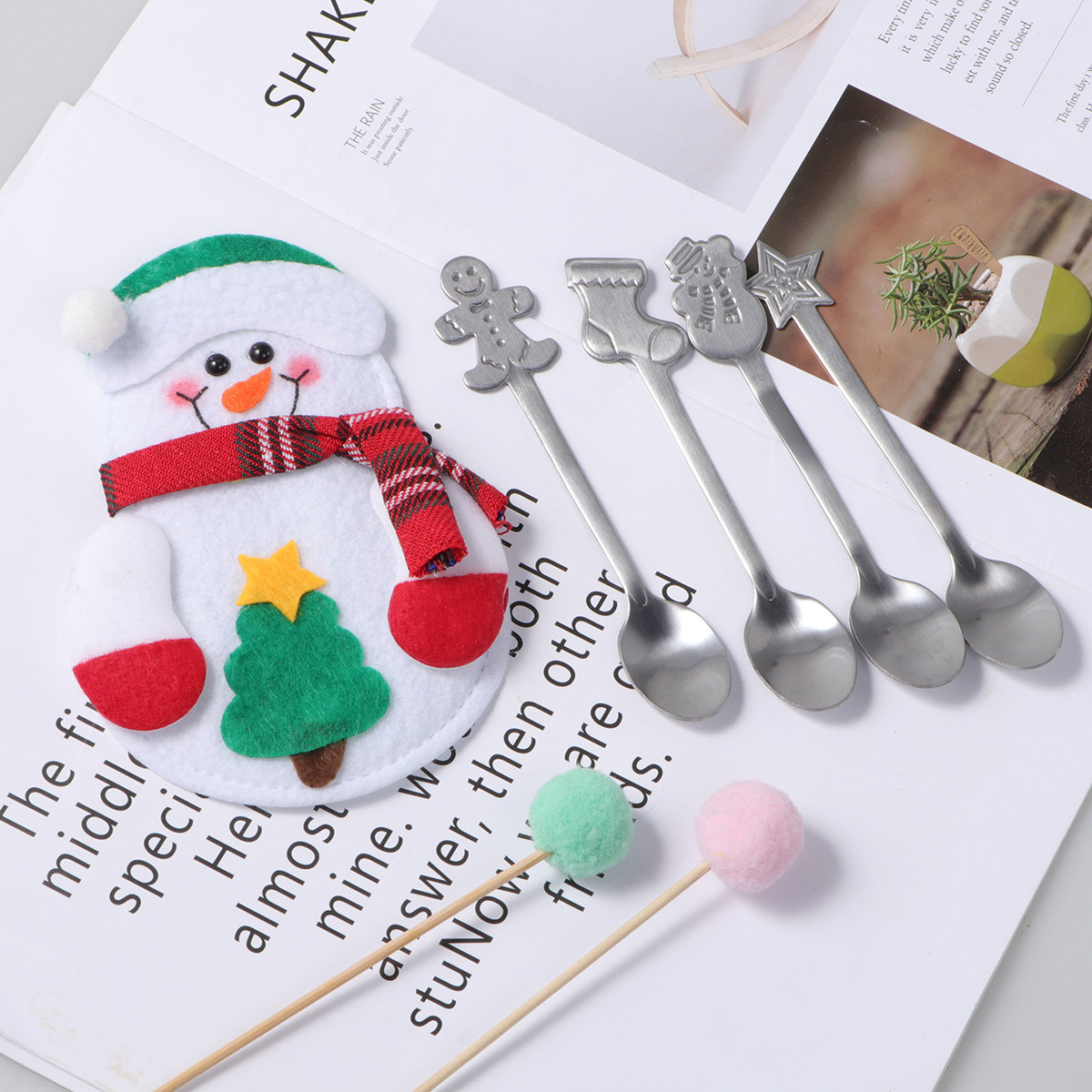 5-teiliges Edelstahl-Weihnacht – Coffee Tea Spoon Bewertung und Preis