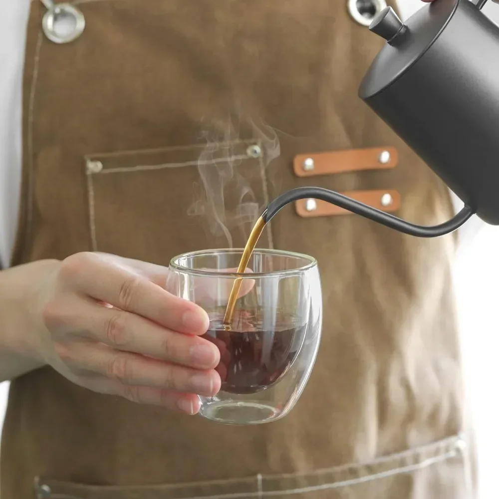 6 Stück klare doppelwandige Ka – Double Wall Mug Bewertung und Preis