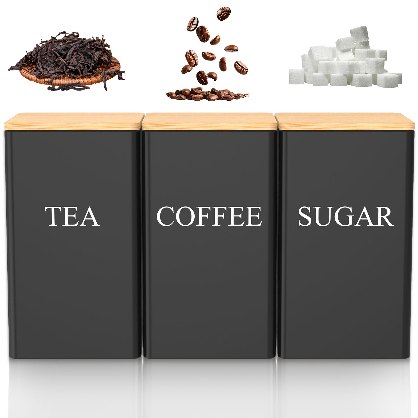 1000-ml-Set für Kaffee, Tee un – Coffee Tea Sugar Set Bewertung und Preis