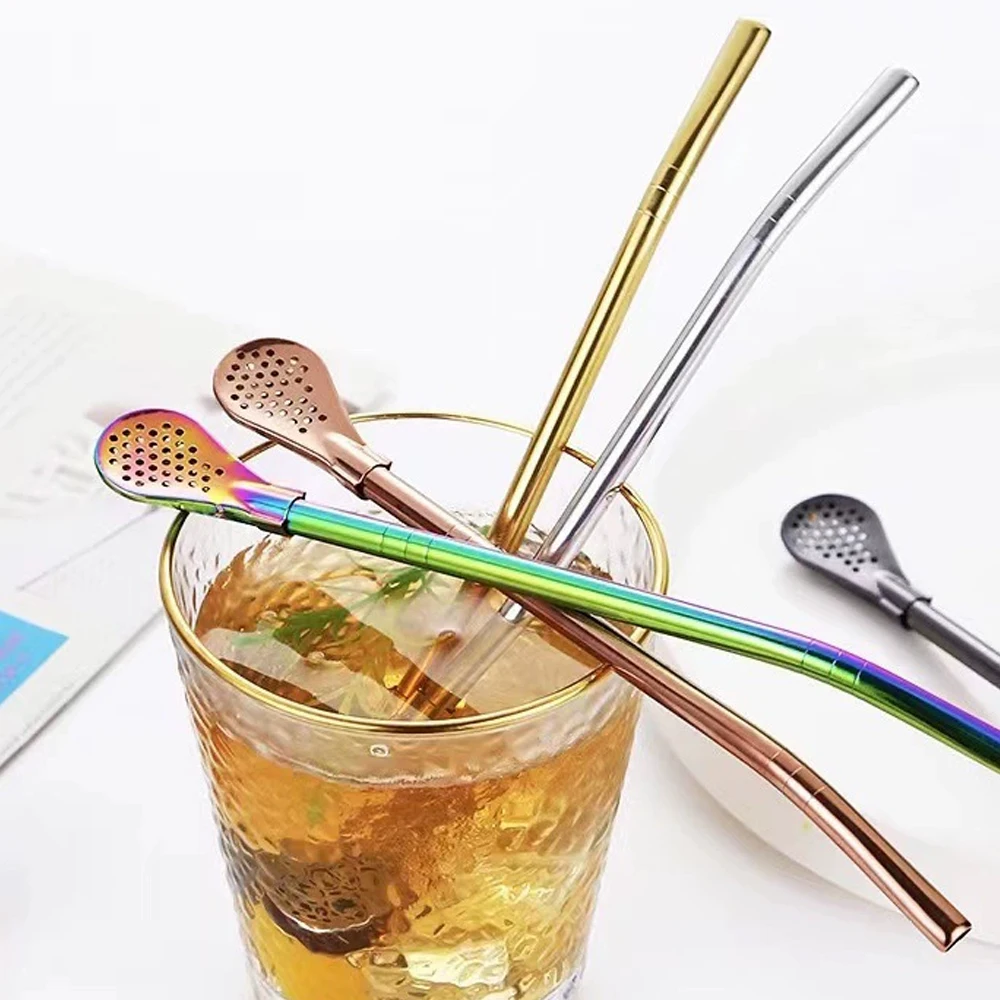 8-teiliges Filtertee-Strohhalm – Coffee Tea Spoon Bewertung und Preis