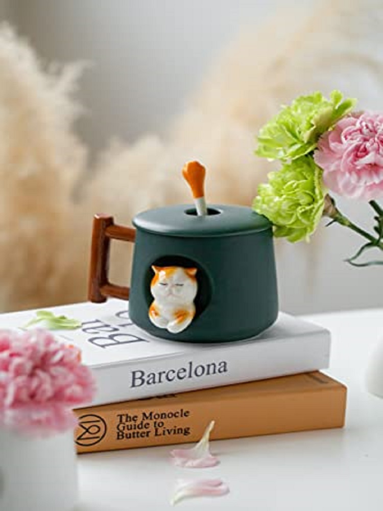 Niedliche 3D-Keramik-Katzen-Ta – Coffee Tea Spoon Bewertung und Preis