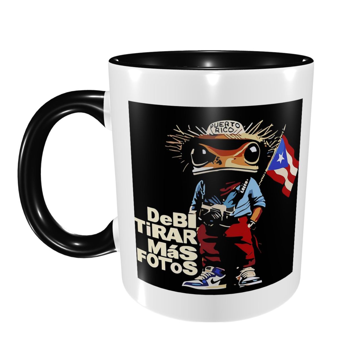 Bad Bunny DTMF Debi Tirar Mas  – Coffee Tea Cup Foto Bewertung und Preis