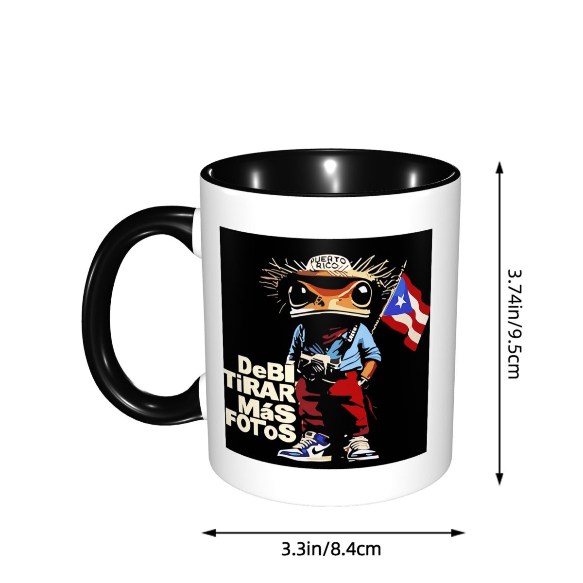 Bad Bunny DTMF Debi Tirar Mas  – Coffee Tea Cup Foto Bewertung und Preis