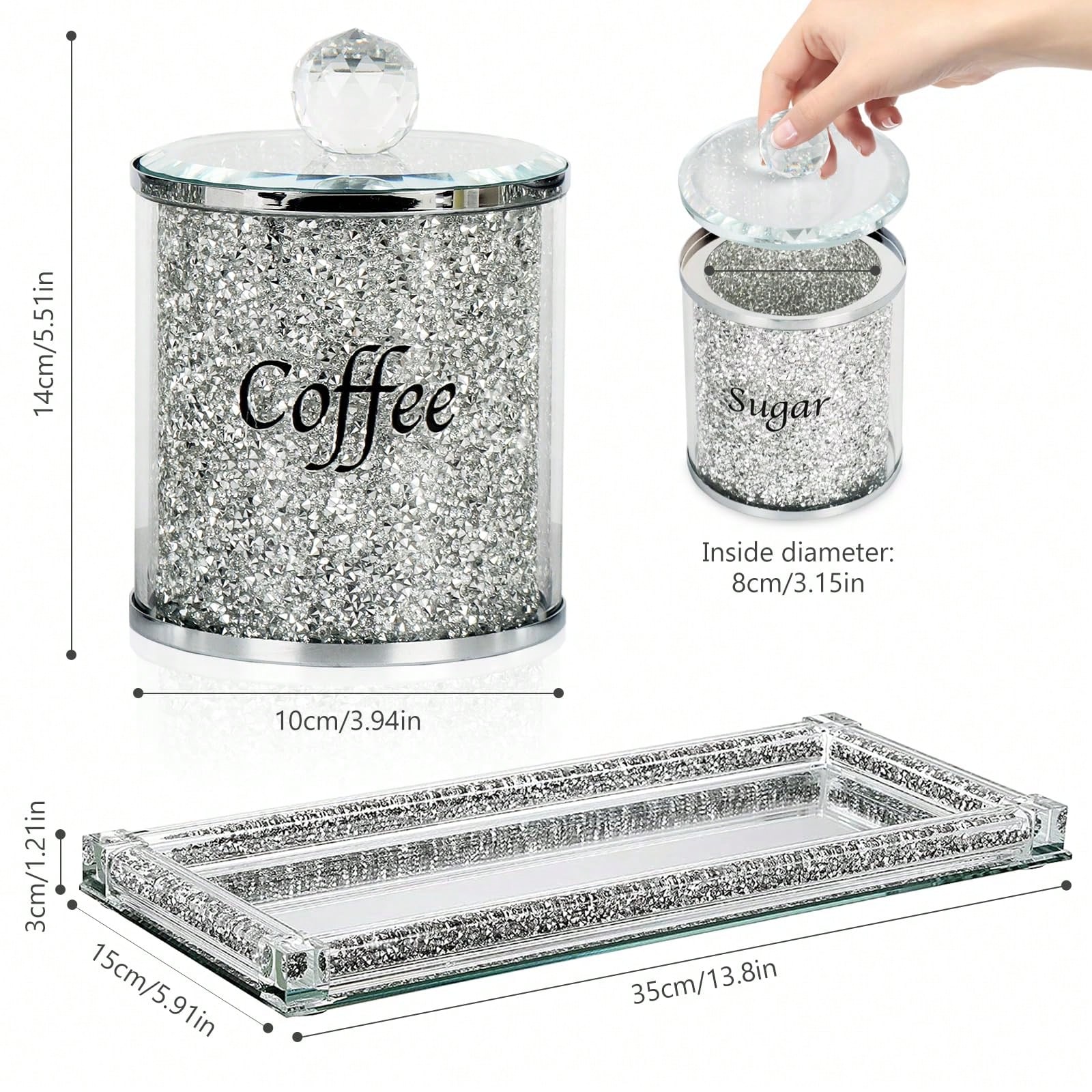 Kaffee-Zucker-Tee-Dosen-Set, g – Coffee Tea Sugar Set Bewertung und Preis