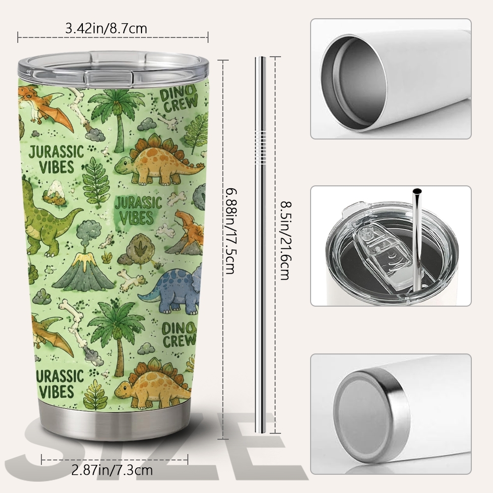 Niedliche Dinosaurier-Muster V – Double Wall Mug Bewertung und Preis