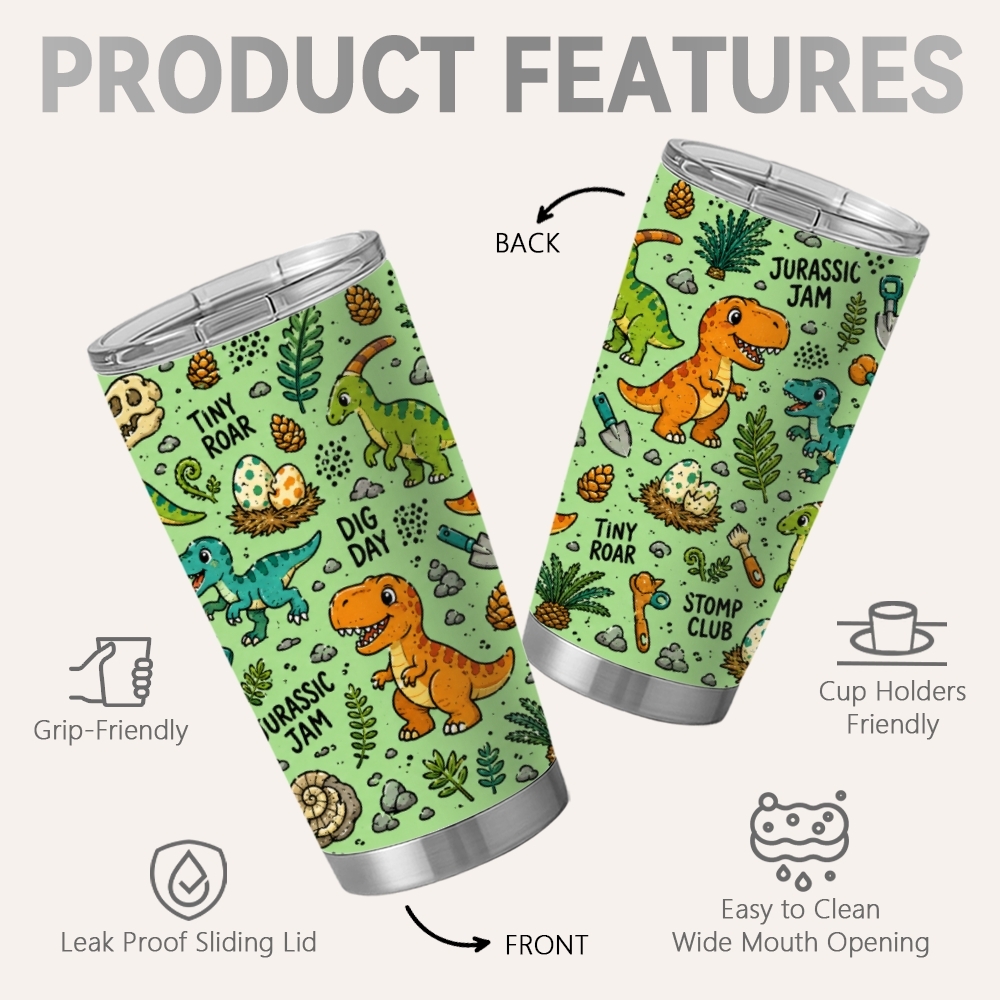 Niedliche Dinosaurier-Muster V – Double Wall Mug Bewertung und Preis
